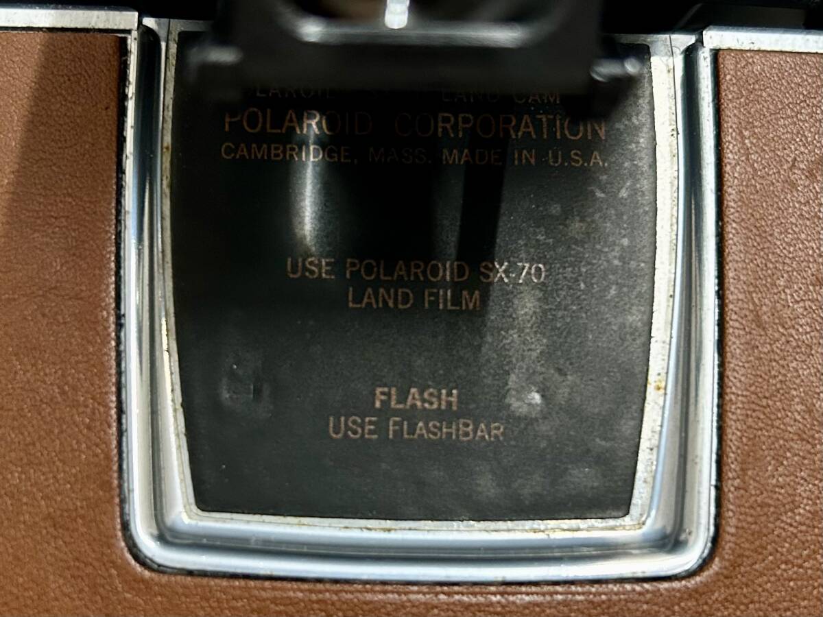  free shipping * POLAROID Polaroid SX-70 LAND CAMERA leather made case attaching instant Land camera retro Vintage camera case manual rare 