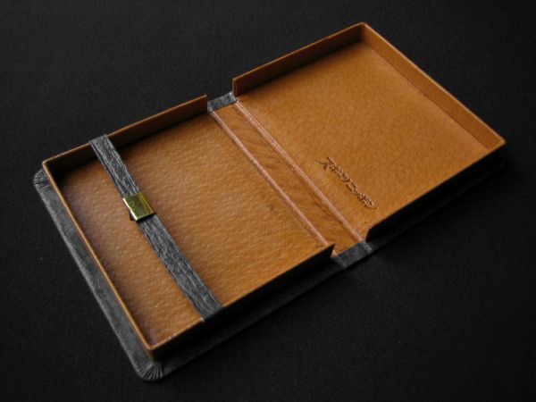  spo nichi leather cigarette case USED retro Showa era sport Nippon antique cigarettes case SPORTS NIPPON