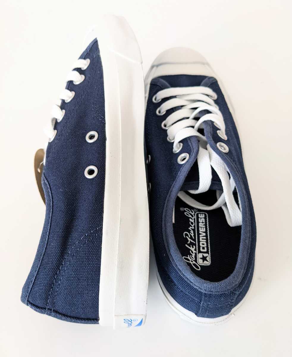 タグ付 CONVERSE 23.5cm コンバース 未使用品 JACKPURCELL ジャックパーセル レディースデッキシューズ 定番スニーカー US4.5 ネイビー 紺_画像5