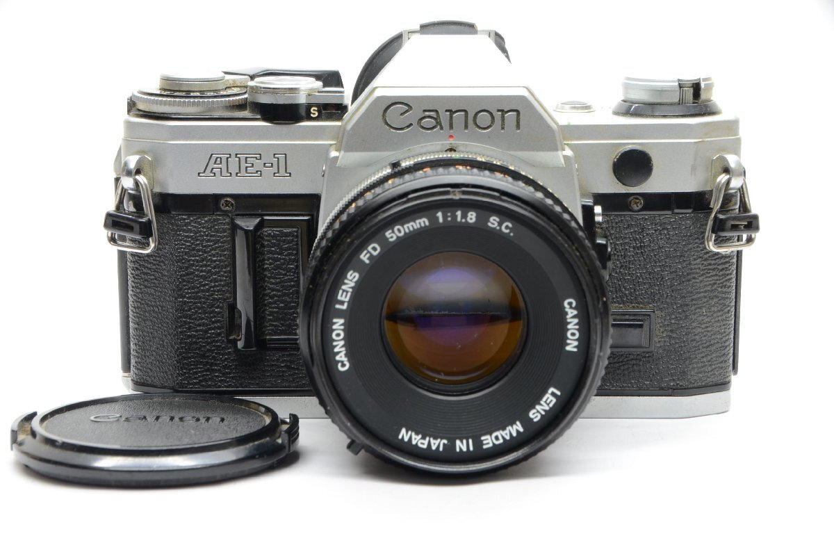 キヤノン Canon AE-1 FD 50mm F1.8 S.C. マニュアルフォーカス一眼カメラ 【難有り】_画像1