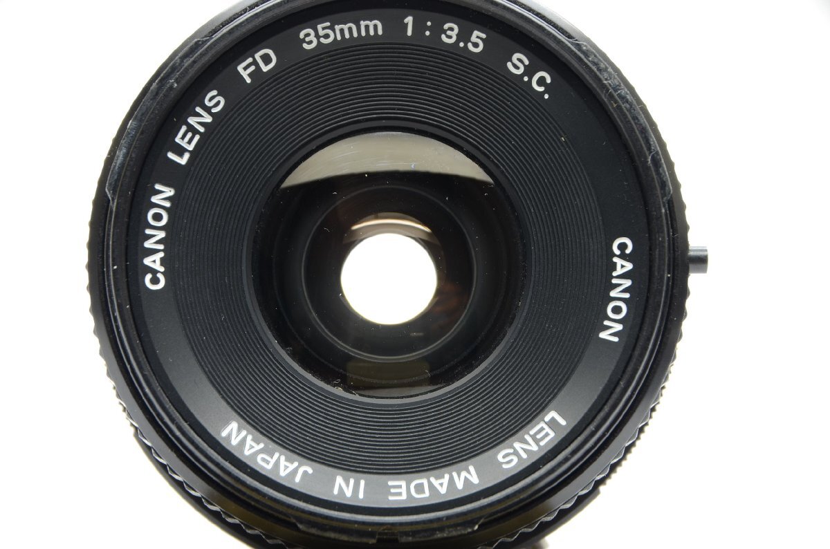 キヤノン Canon FD 35mm F3.5 S.C. マニュアルフォーカス一眼レフ用レンズ 【カビ】の画像8