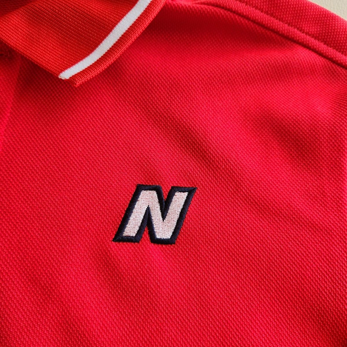 ニューバランスゴルフ 5 メンズ L 赤 ポロシャツ  半袖