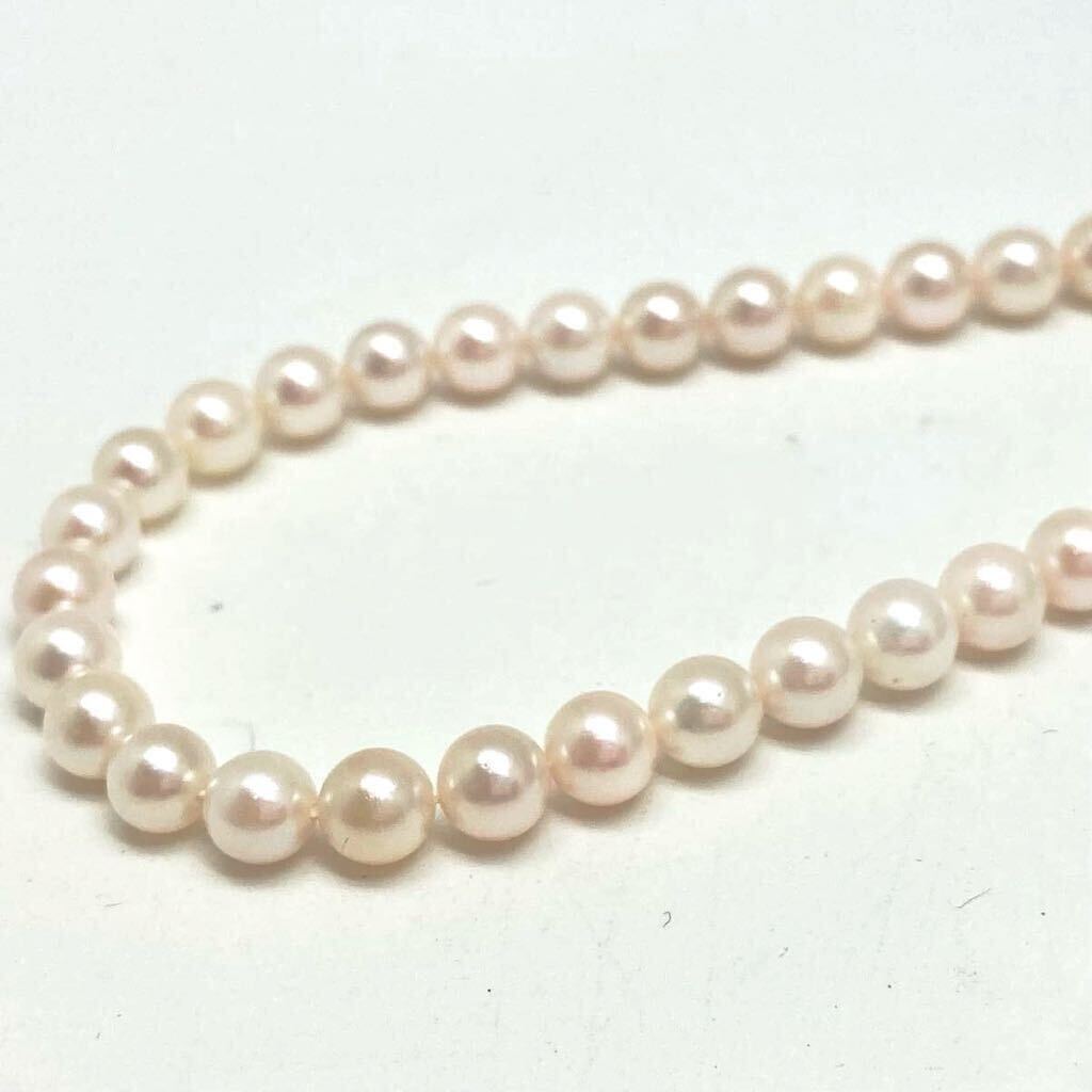 「アコヤ本真珠ネックレスおまとめ」a 約106g 約5.5-6.5mmパール pearl necklace accessory jewelry silver EA5_画像4