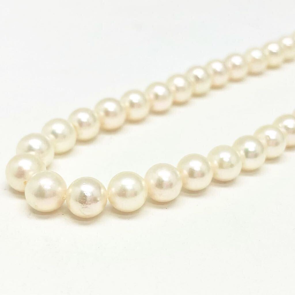 「アコヤ本真珠ネックレスおまとめ」a ◎約92g 約5-6.5mmパール pearl necklace accessory jewelry silver EA5の画像3