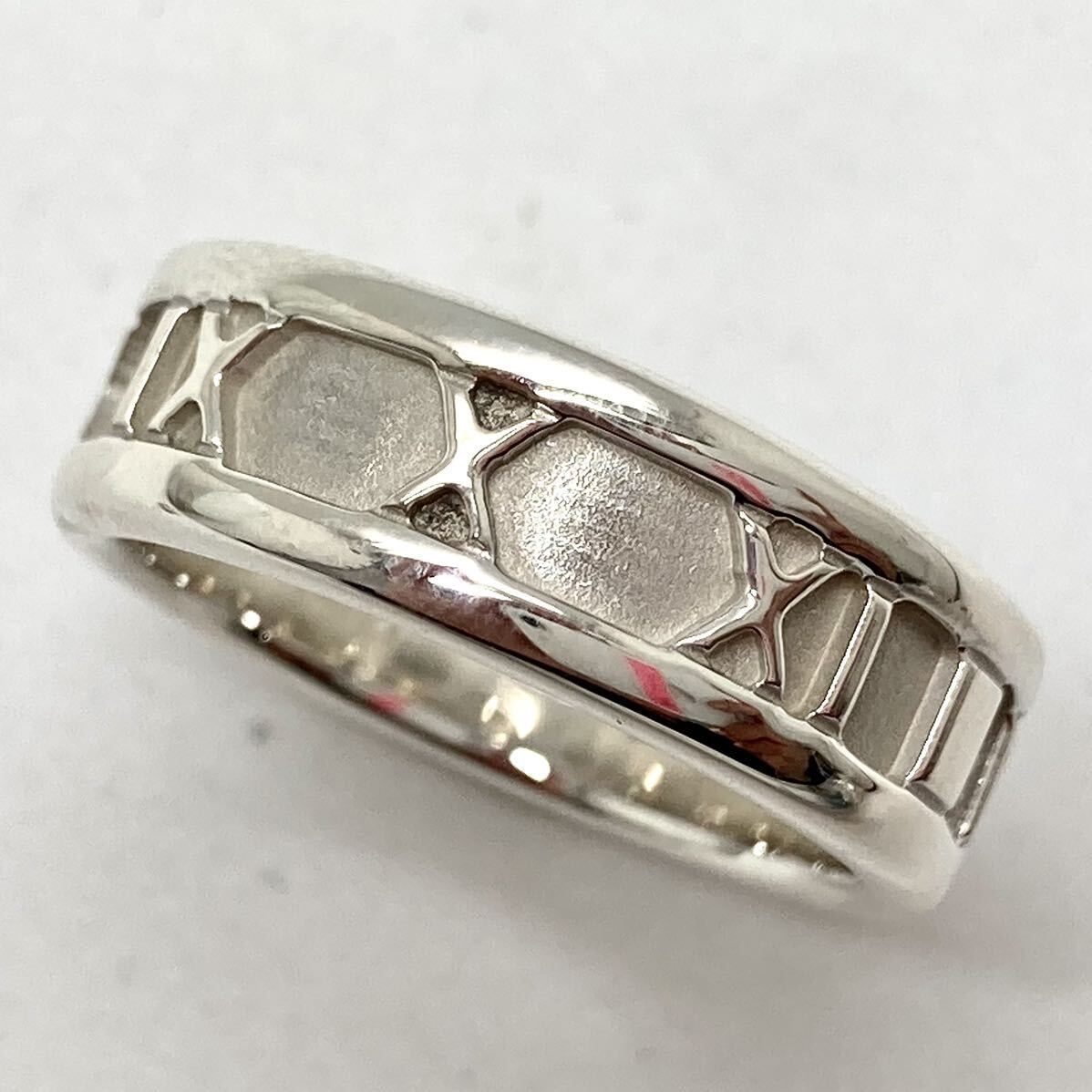 「TIFFANY＆Co アトラスリング2点おまとめ」a 約10.34g アトラスリング 刻印 Tiffany SV925 リング 指輪 silver シルバーDF0の画像3
