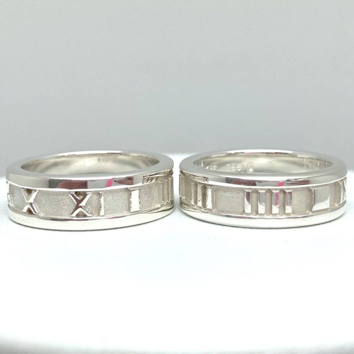 「TIFFANY＆Co リング2点おまとめ」a 約12号 アトラスリング 刻印 Tiffany SV925 リング 指輪 silver シルバーDF0
