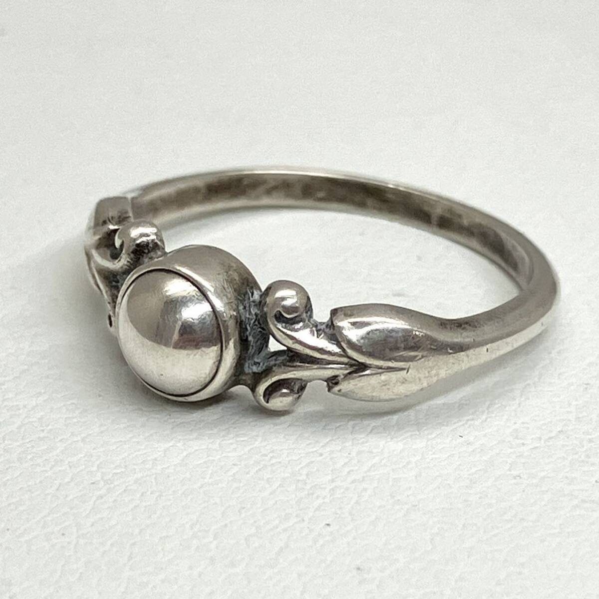 [Georg Jensen( George Jensen ) кольцо ]a примерно 2.0g 55 Denmark ring jewelry аксессуары accessory silver 925 10 номер DA0
