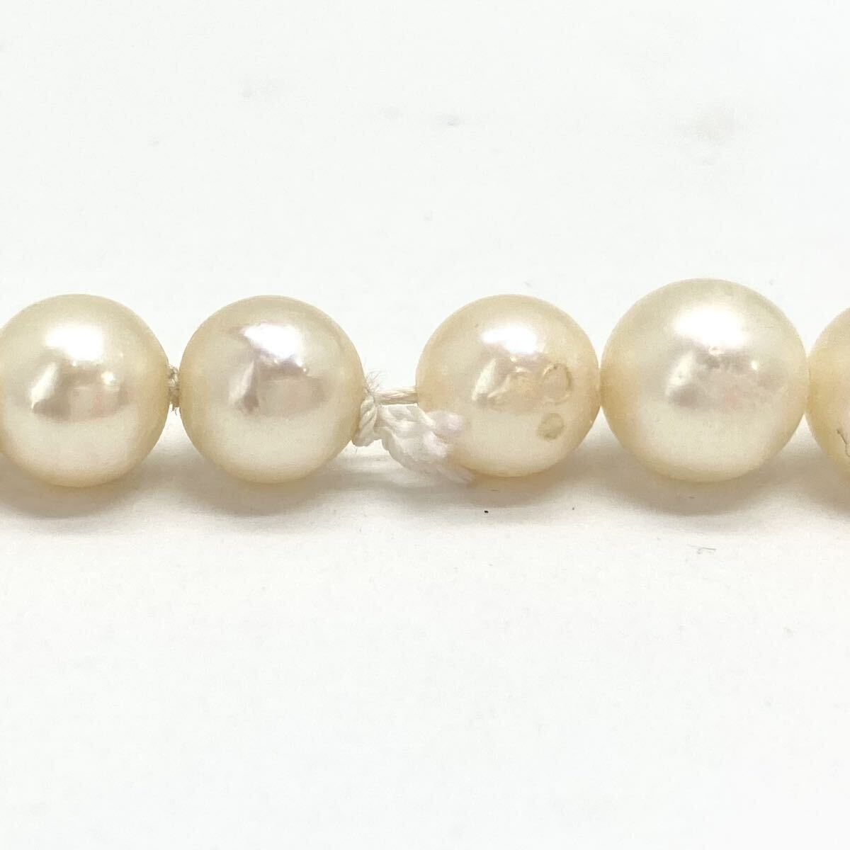 「アコヤ本真珠ネックレスおまとめ」◎a約82g 約7-8mmパール pearl necklace accessory jewelry silver DA0の画像6