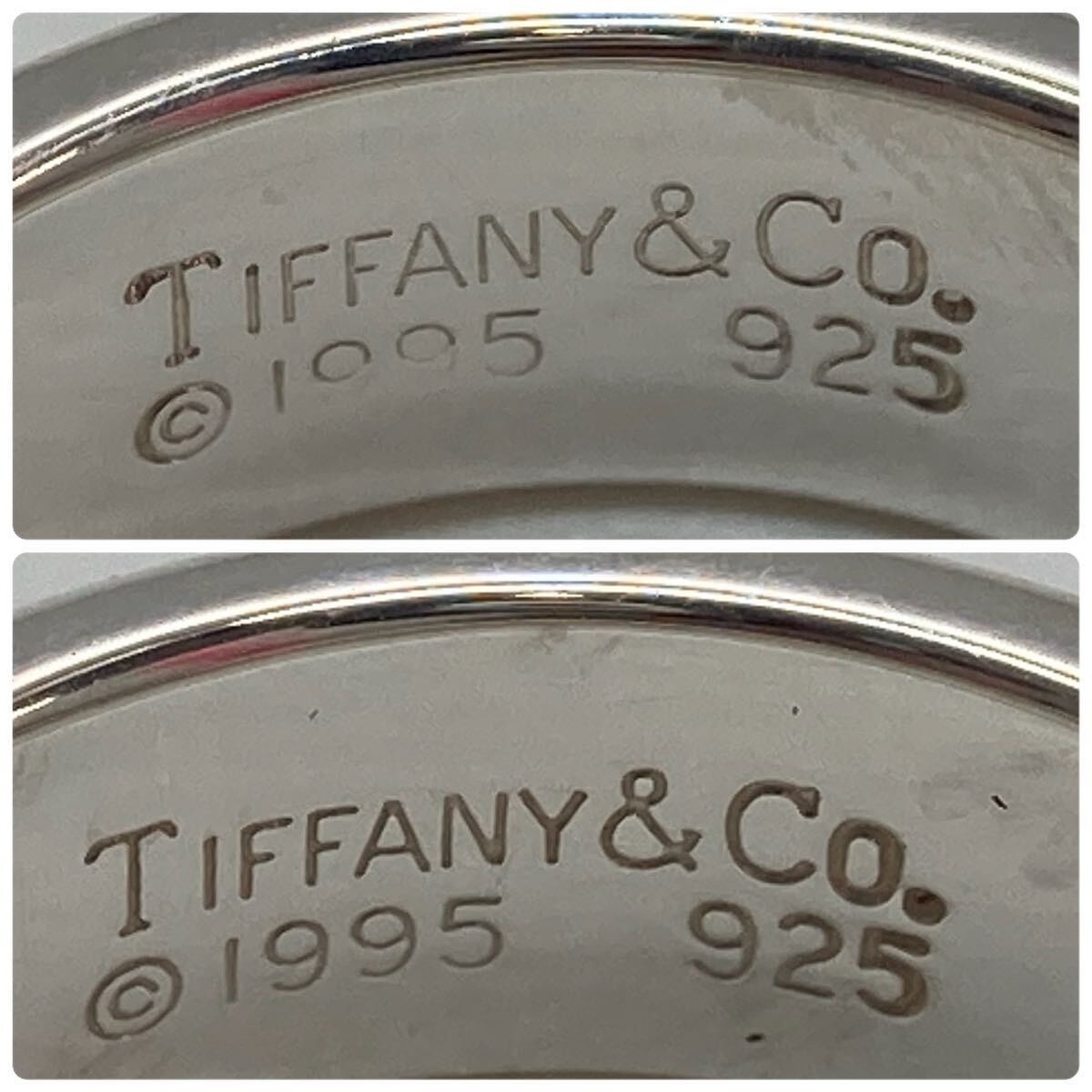 「TIFFANY＆Co アトラスリング2点おまとめ」a 約10.34g アトラスリング 刻印 Tiffany SV925 リング 指輪 silver シルバーDF0の画像6