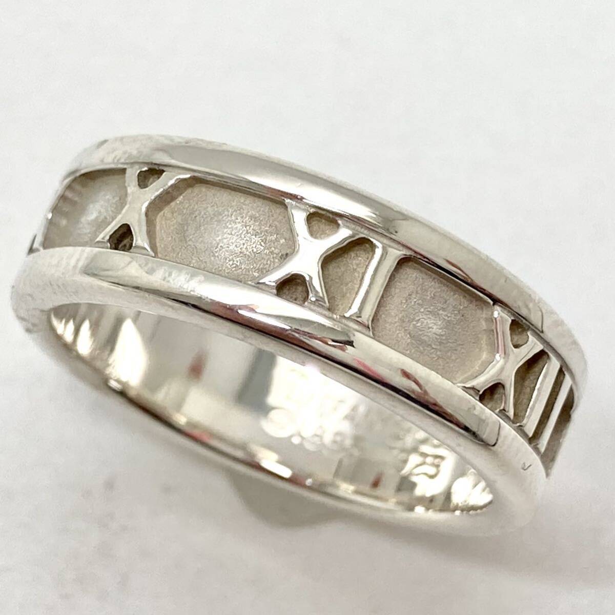 「TIFFANY＆Co アトラスリング2点おまとめ」a 約10.34g アトラスリング 刻印 Tiffany SV925 リング 指輪 silver シルバーDF0の画像2