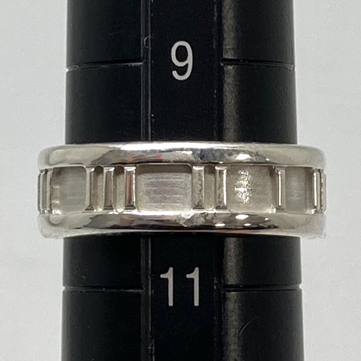 「TIFFANY＆Co アトラスリング2点おまとめ」a 約10.34g アトラスリング 刻印 Tiffany SV925 リング 指輪 silver シルバーDF0の画像5