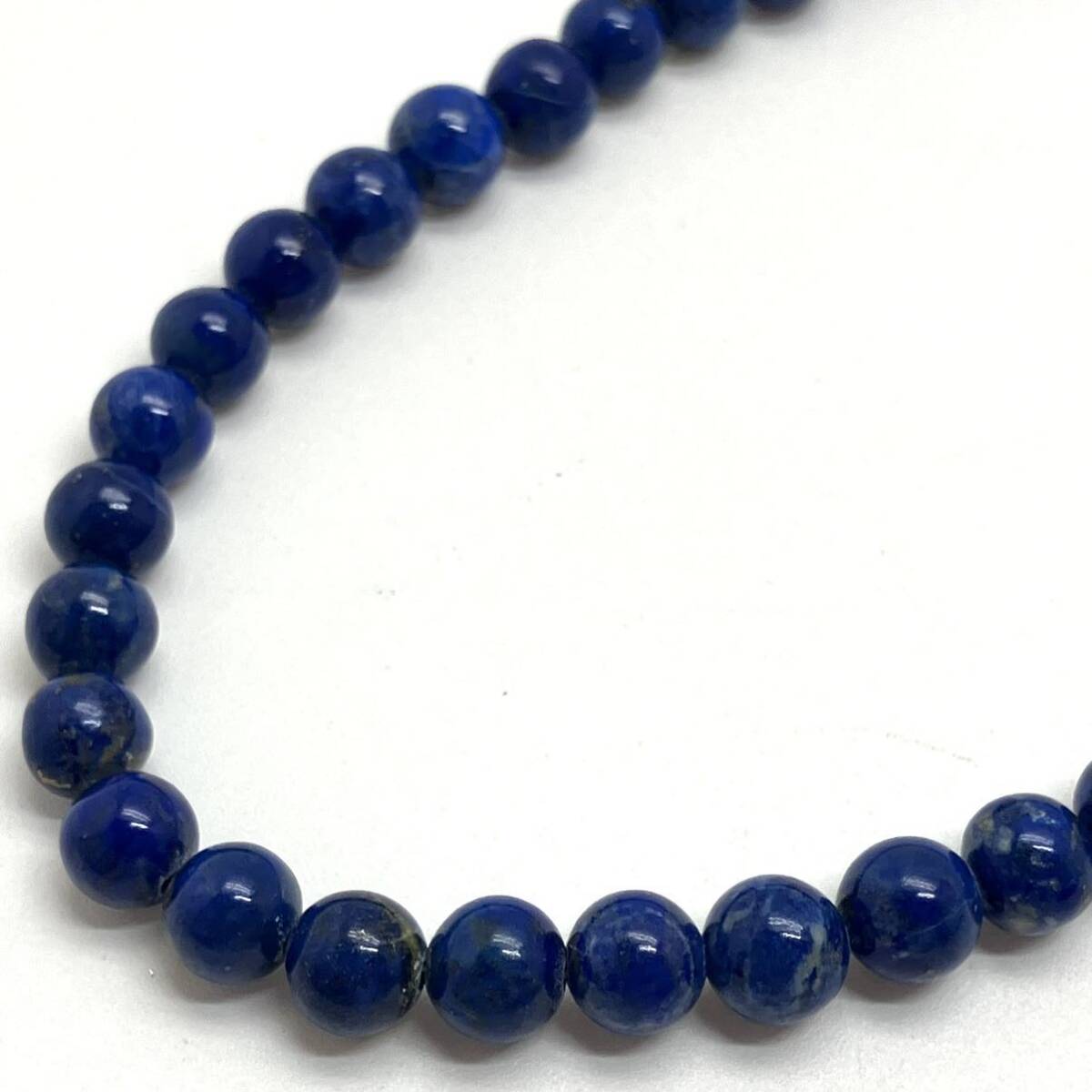 ［ラピスラズリネックレス5点おまとめ］m 重量約113.0g lapis lazuli 瑠璃 necklace accessory ペンダント pendant jewelry silver DA0 の画像5