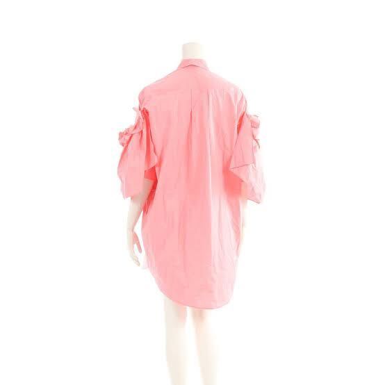  новый товар MM6MaisonMargiela mezzo n Margiela la полный рубашка One-piece рубашка One-piece розовый 