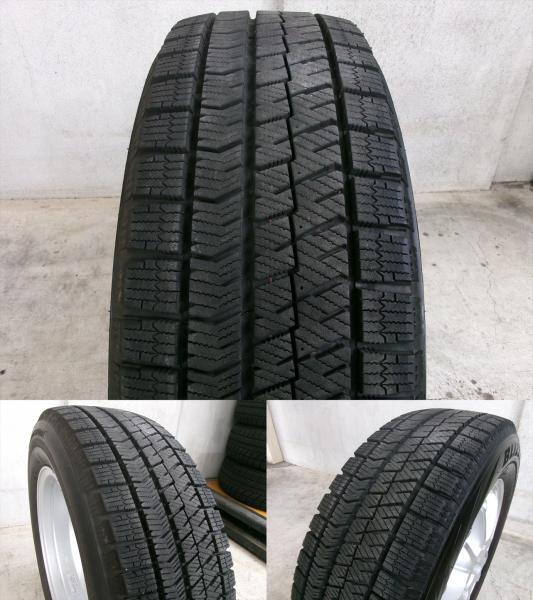 ◆2023年製国産中古スタッドレス付◆エコフォルム + ブリヂストンブリザックVRX2 195/65R15インチ◆セレナに C24 C25 C26 C27_画像9