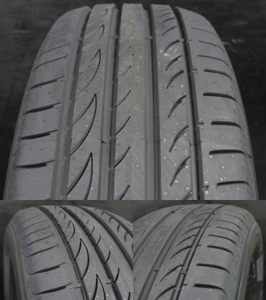 新品 夏タイヤ 195/65R15 24年製 ピレリ POWERGY 中古アルミ YL-10 6.0J-15 5H 114.3 +45 夏組 4本 セット セレナ アイシス 白河_画像3