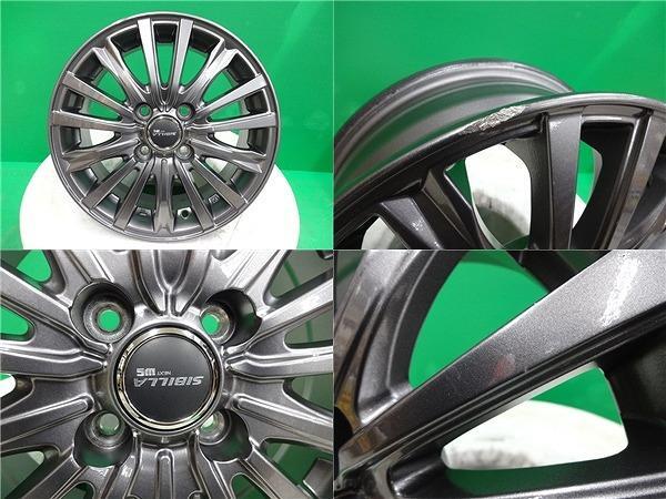 ノート E12 NOTE epower 中古 シビラ 14インチ 5.5J +42 新品 ブリヂストン ネクストリー 185/70R14 セット 日産 ニッサン 夏 アルミの画像5