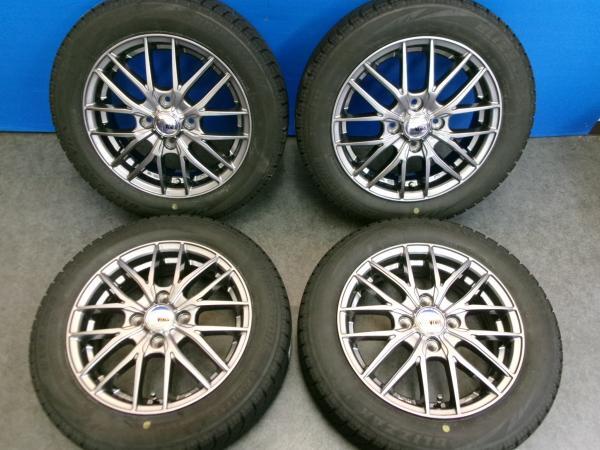 【軽カーに】BRIDGESTONE BLIZZAK VRX【155/65R14 75Q】VENES FS01【14インチ 4.5J+45】N-BOX ワゴンR タント ムーヴ デイズ アルト_画像1