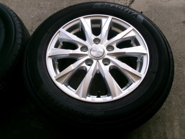 ◆中古夏タイヤホイール4本セット◆ジョーカー + ブリヂストンエコピアNH200/プラクティバ 195/65R15インチ◆ノアヴォクシーなどの画像2