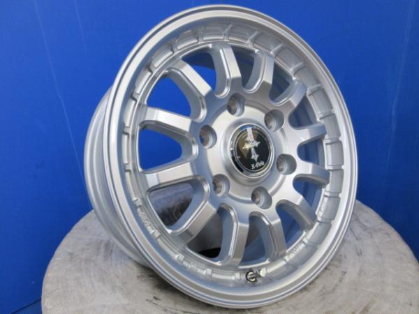 200系 ハイエース 4本 JWL-T 新品 15インチ6穴 6-139.7 深溝 国産 ブリヂストン 195/80R15 LT バン用 バンタイヤアルミホイールセット_画像3