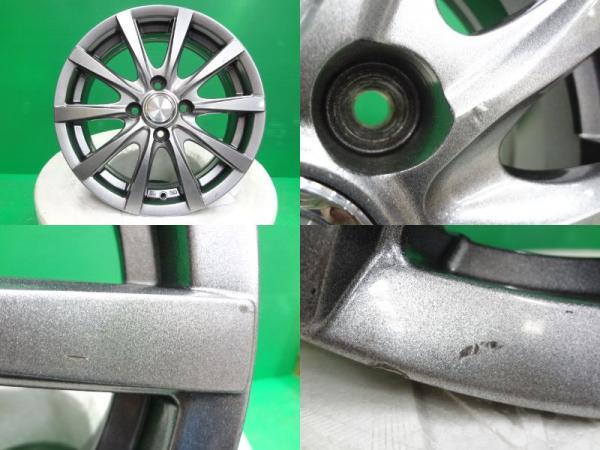 アクア スペイド 中古アルミホイール 新品タイヤセット 175/65R15 グッドイヤー EG01 YFCアルミ 5.5J +42 4H PCD100 4本 組込発送_画像5