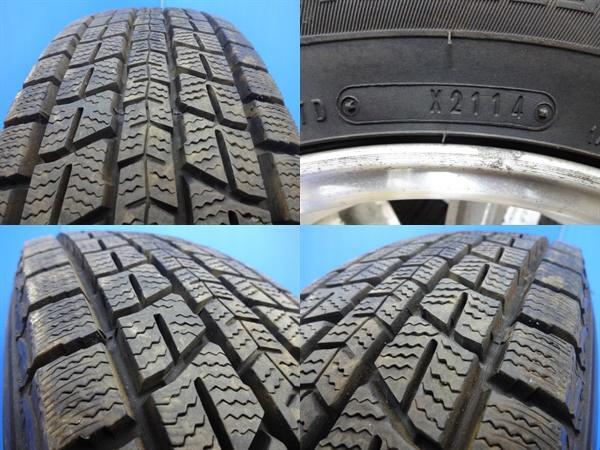 希少 ミツビシ パジェロミニ 純正 中古 15インチ 5J +48 5H114.3 ダンロップ 175/80R15 スタッドレス 三菱 車検 パジェロ エンケイの画像5