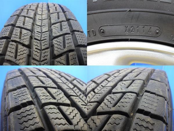 希少 ミツビシ パジェロミニ 純正 中古 15インチ 5J +48 5H114.3 ダンロップ 175/80R15 スタッドレス 三菱 車検 パジェロ エンケイの画像9