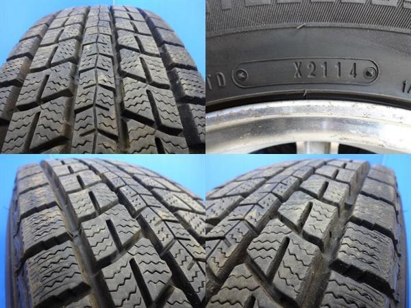 希少 ミツビシ パジェロミニ 純正 中古 15インチ 5J +48 5H114.3 ダンロップ 175/80R15 スタッドレス 三菱 車検 パジェロ エンケイの画像7