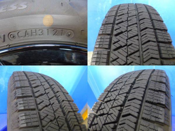 スタッドレス【中古】BS プレオ 14インチ BS ブリザックVRX2 155/65R14 タイヤホイール4本セット 静岡裾野の画像4