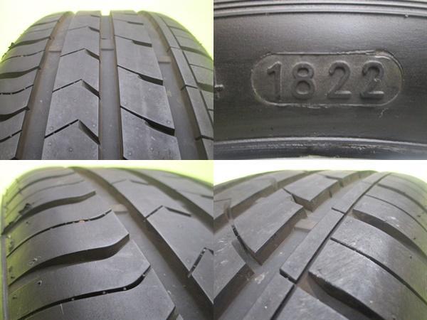 185/65R15 4穴 フリード 中古夏セット 海外 輸入タイヤ 2022年製 シルバー 6.0J 15インチ 4/100 +50 E13 ノート フリードスパイク_画像3