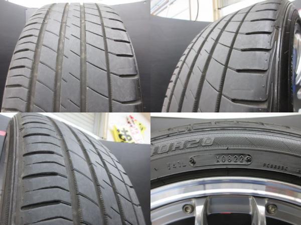 希少 絶版 美品 BBS RS-N RS1000 8.5J-20 +30 114.3 5H DS-SLD ダンロップ ルマン5 245/40R20 中古 タイヤ ホイール セット ヴェルファイの画像10