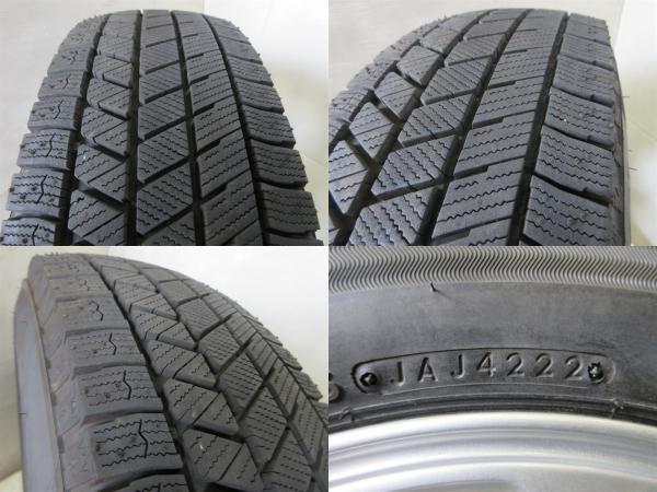 中古 2022年製 ブリヂストン ブリザック VRX3 185/70R14 88Q + FEID 14インチ 5.5J +50 4H100 武蔵村山 フリード_画像10