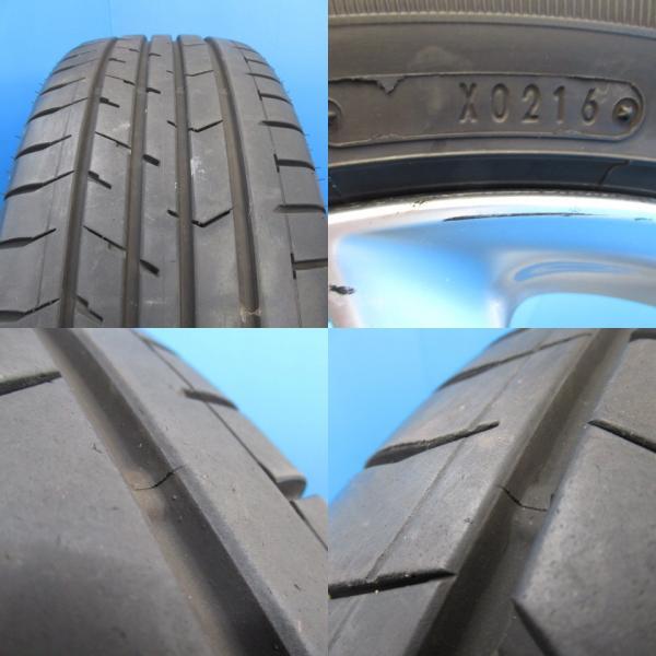 スカイライン 4本 シルバー 純正 17インチ 5H 5穴 PCD 114.3 中古 225/55R17 夏タイヤ 夏用 中古アルミホイールセット ！！_画像5