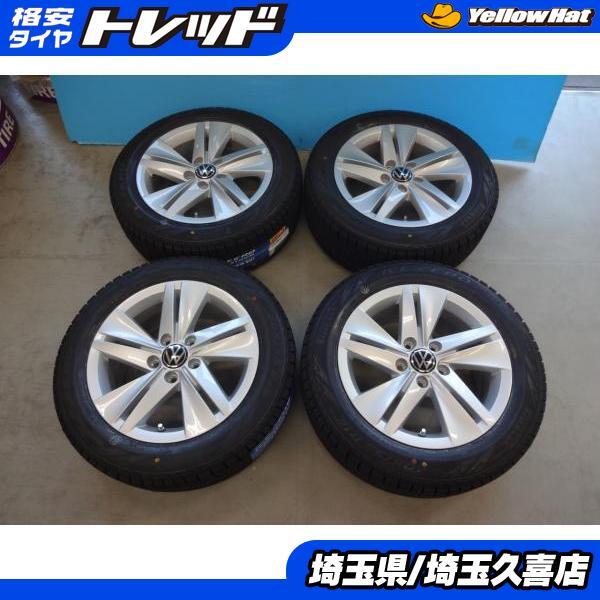 ゴルフ ヴァリアント ピレリ アイスゼロアシンメトリコ 205/55R16 ゴルフ8純正 7J +48 5H112 ゴルフトゥーラン 等 1KAXX 1KBLG 1KAXW 埼玉の画像1