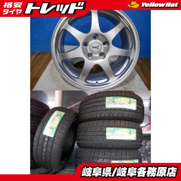 【中古ホイール+アウトレットタイヤ4本】スバル純正オプション 17x8J+53 5H114.3 + ダンロップ エナセーブ RV504 225/50R17 WRX S4_画像1