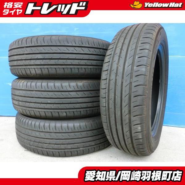 格安 4本 セット 175/65R15 中古 サマータイヤ 国産 ヨコハマ ブルーアースGT AE51 アクア ヴィッツ フィット ポルテ スイフト 岡崎_画像1