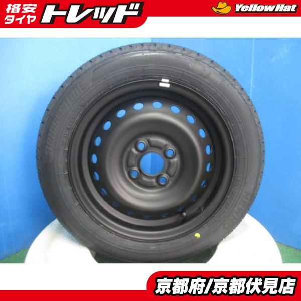 4本 新品 タイヤ 2024年製 ブリヂストン NEWNO 155/65R14 鉄 スチールホイール 14インチ 4.5J +45 100 4H ホンダ N-BOX N-ONE N-WGN_画像1