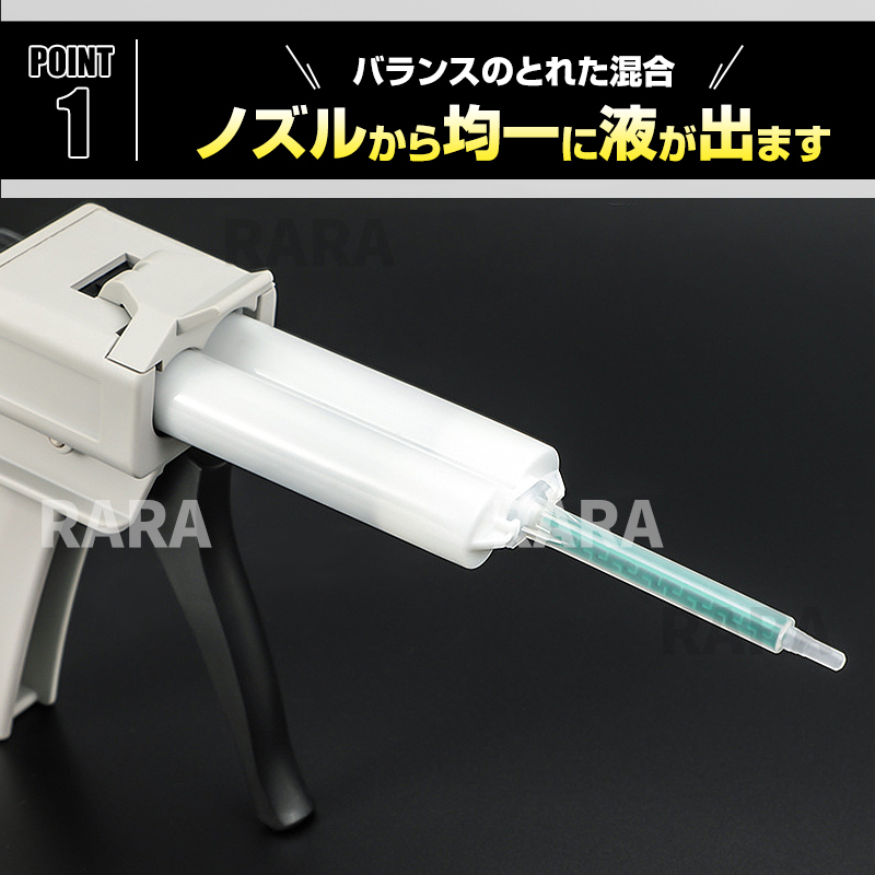 ミキシングノズル 100本 メグミックス エポキシ デブコン メタルグリップ Grasp グラスプ ロックタイト ウレタン VOICE 3M セメダイン 板金の画像3