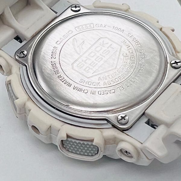 CASIO G-SHOCK G-LIDE GAX-100A-7AJF ホワイト カシオ Gショック ホワイト アナデジ デジタル 腕時計 中古 稼働品 #13_画像7