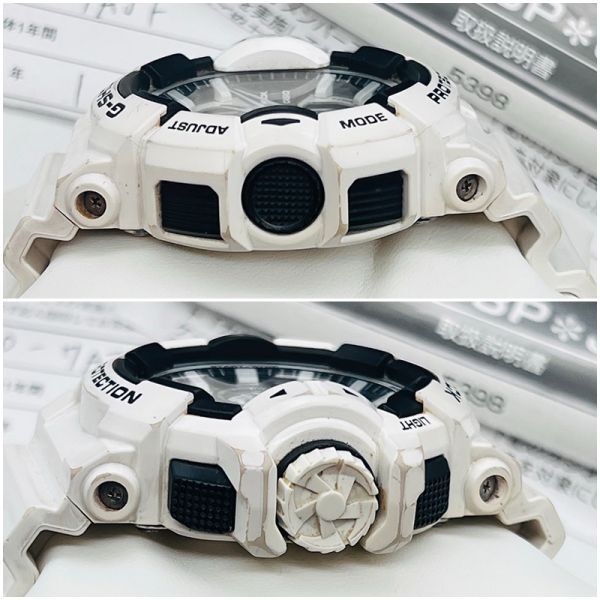 CASIO G-SHOCK GA-400-7AJF 5398 カシオ Gショック ホワイト デジアナ デジタル 腕時計 中古 稼働品 #1の画像4