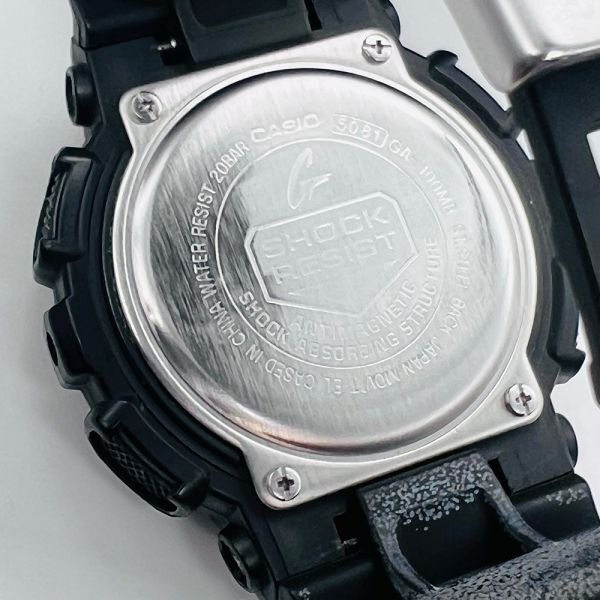 CASIO G-SHOCK GA-100MB-1AJF カシオ Gショック ブラック クォーツ アナデジ デジアナ デジタル 腕時計 中古 箱付 稼働品 #17_画像6