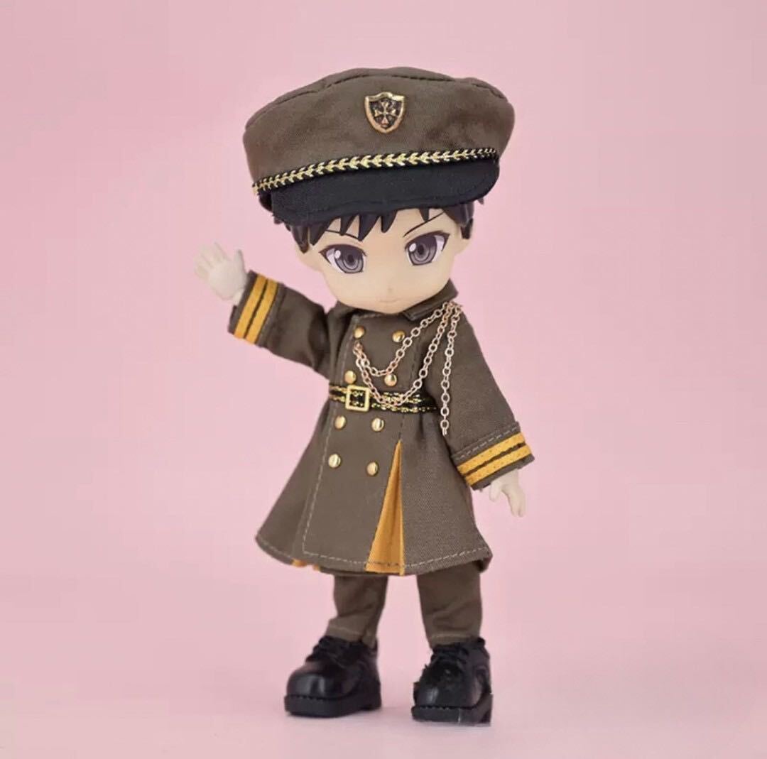 残り5点【軍服/茶】オビツ11 上下 セット 帽子付 ねんどろいど 人形 ドール かっこいい 洋服_画像7