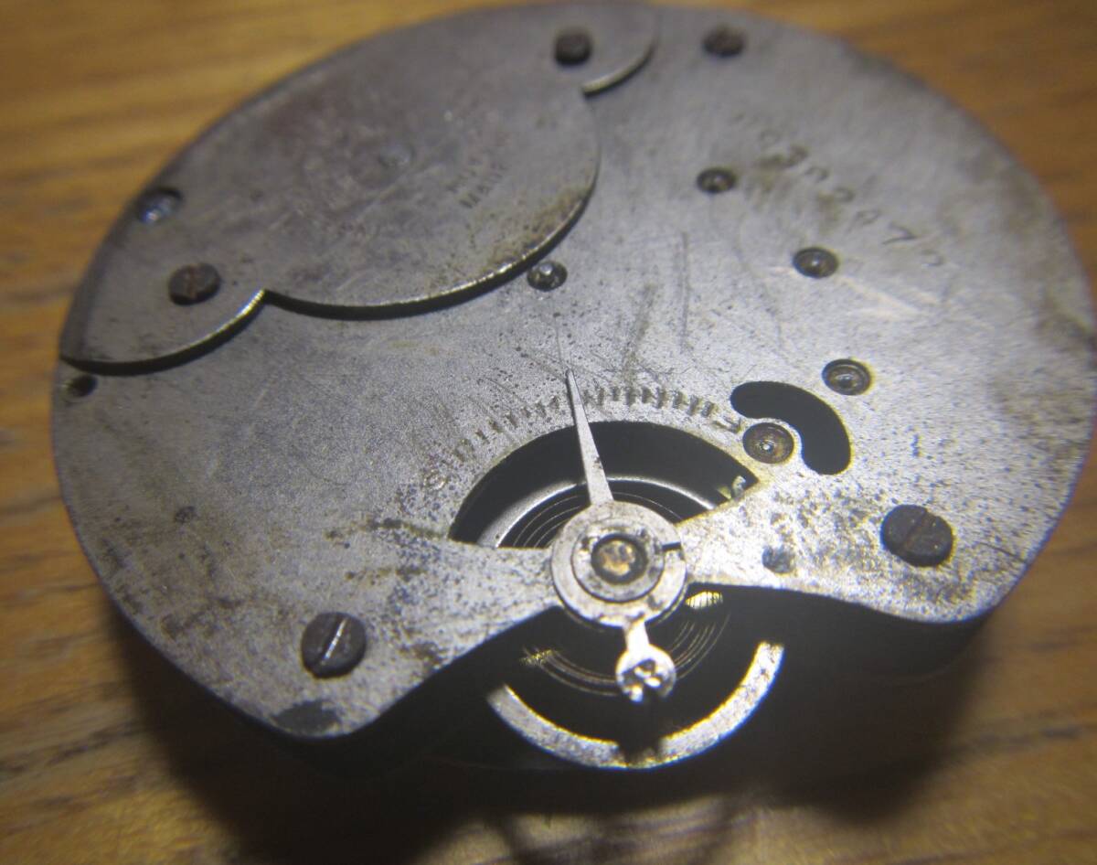 激レアー1930年代 Ingersoll Mickey Mouse Pocket Watch インガソル ミッキーマウスポケットウォッチ 機械式のみ、ジャンク 研究用の画像4