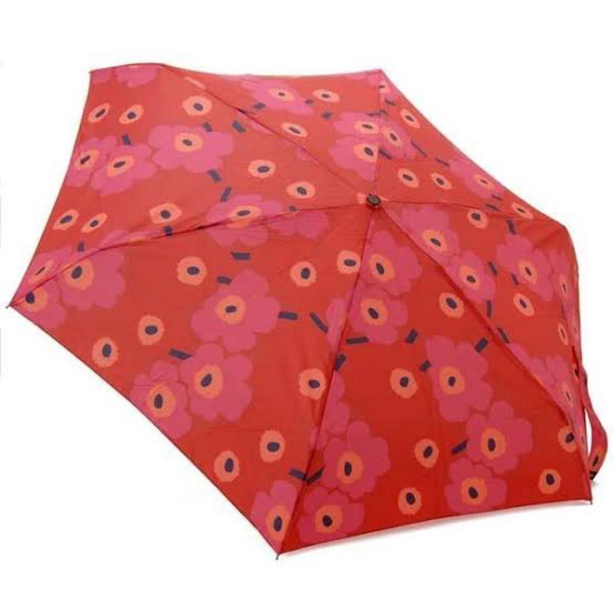 未使用◎マリメッコ marimekko MINI UNIKKO 折りたたみ傘 雨傘 ウニッコ 折り畳み 花柄 05