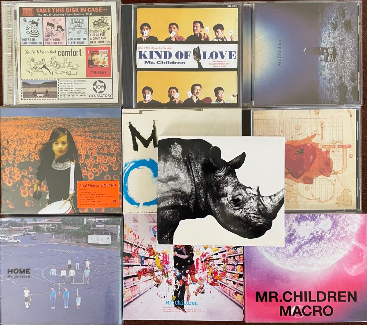 Mr.Childrenアルバム10枚セット売り　ミスターチルドレン　ミスチル　EVERYTHING 1992-1995 ベスト