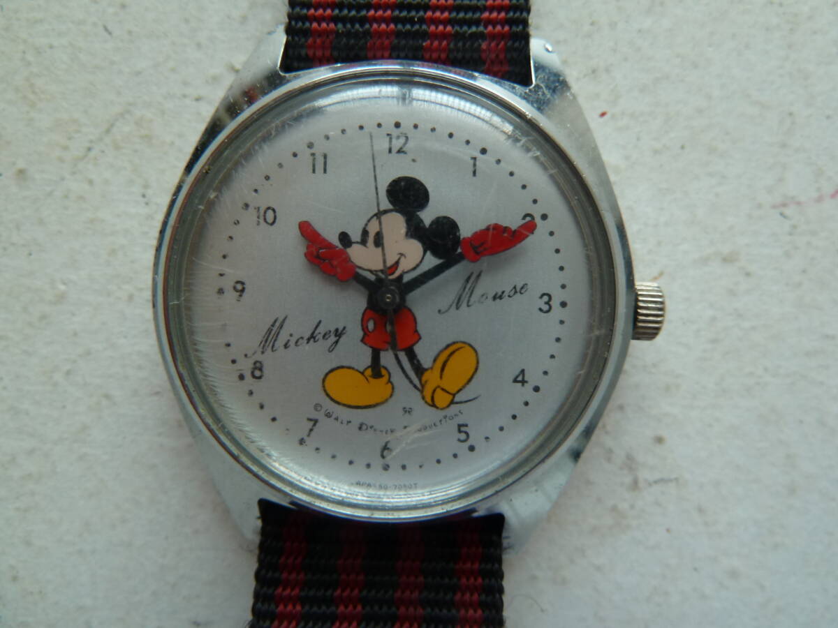 SEIKO Seiko Mickey Mouse hand winding wristwatch 5000-7000