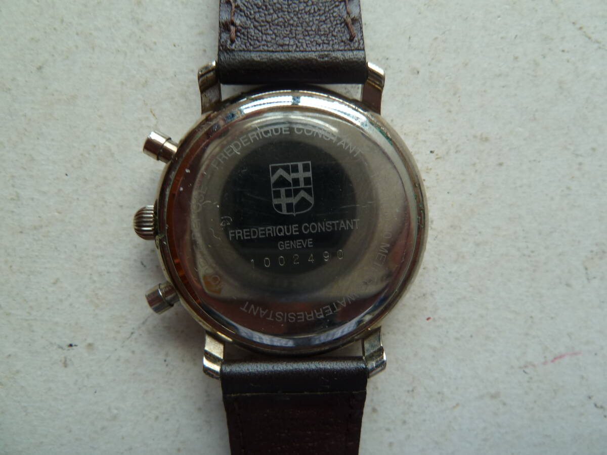 FRDERIQUE CONSTANT フレデリック・コンスタント メンズ クォーツ クロノグラフ 腕時計 電池交換済み 稼働品の画像6