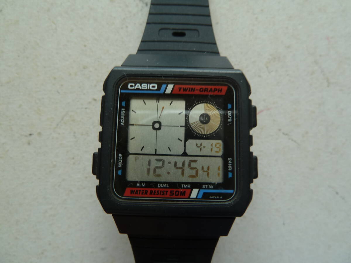 Yahoo!オークション - 希少 当時物 CASIO カシオ TWIN-GRAPH AE Yahoo!オークション - 希少 当時物 CASIO カシオ TWIN-GRAPH AE