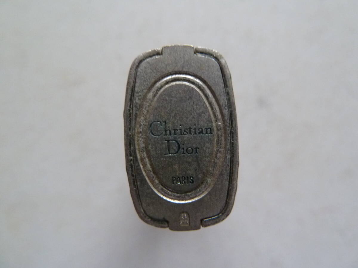 Christian Dior クリスチャン ディオール ガスライター シルバーロゴ 着火未確認の画像3