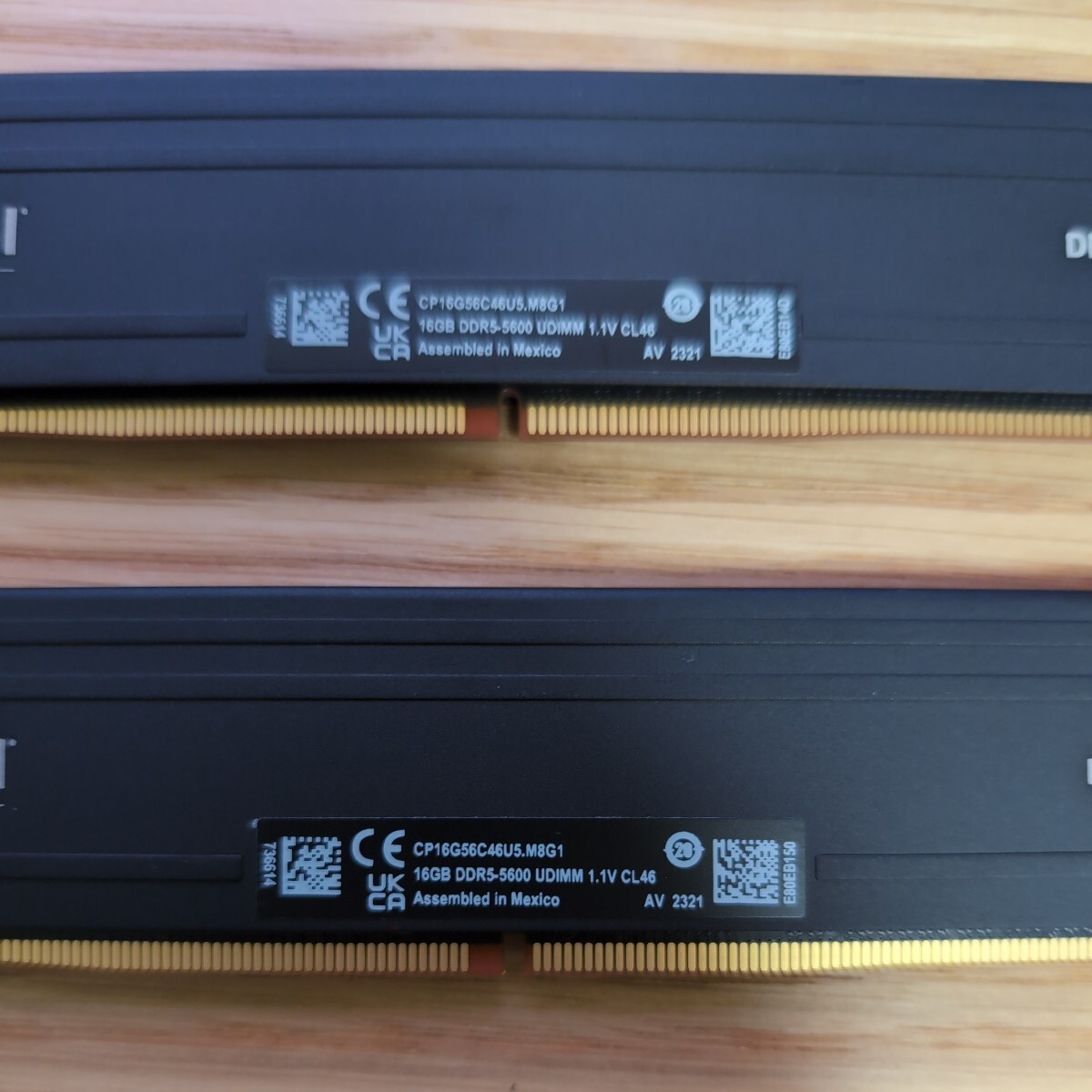 Crucial Pro 32GB Kit (2x16GB) DDR5-5600 UDIMM メモリ CP2K16G56C46U5_画像3