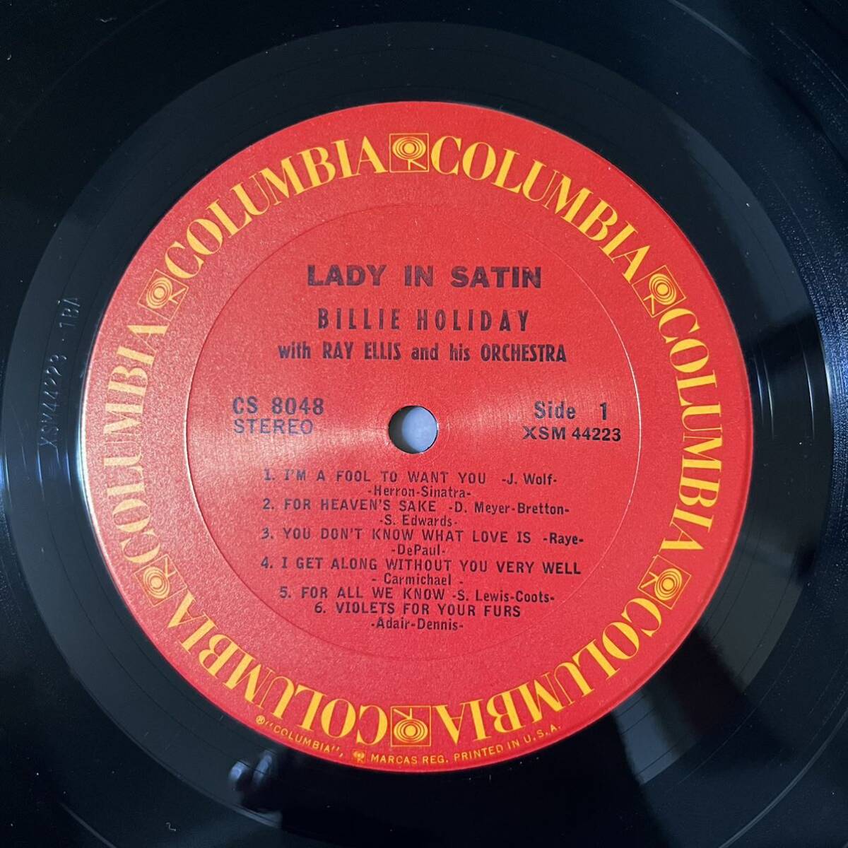 米盤 / BILLIE HOLIDAY / LADY IN SATIN CS-8048 / ビリー・ホリデイ 名盤 ジャズ・ボーカル COLUMBIA USの画像4